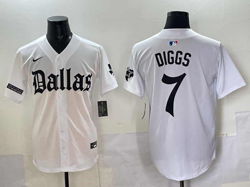 Men Dallas Cowboys 7 Diggs white Nike 2025 NFL Jersey 01